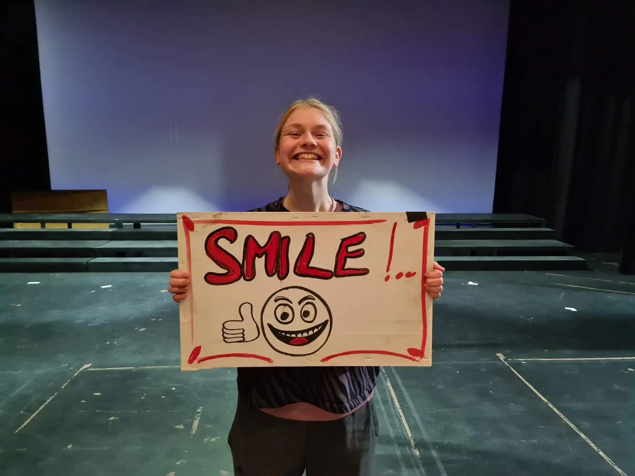 Lily McQualter, our resident smiler!